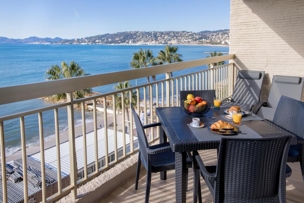 Vue Mer Panoramique, Clim, Balcon Et Plages Antibes Exteriör bild