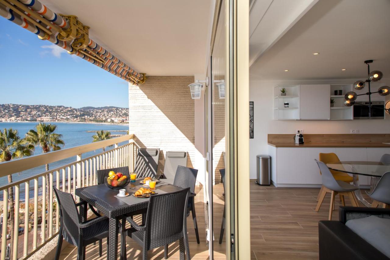 Vue Mer Panoramique, Clim, Balcon Et Plages Antibes Exteriör bild