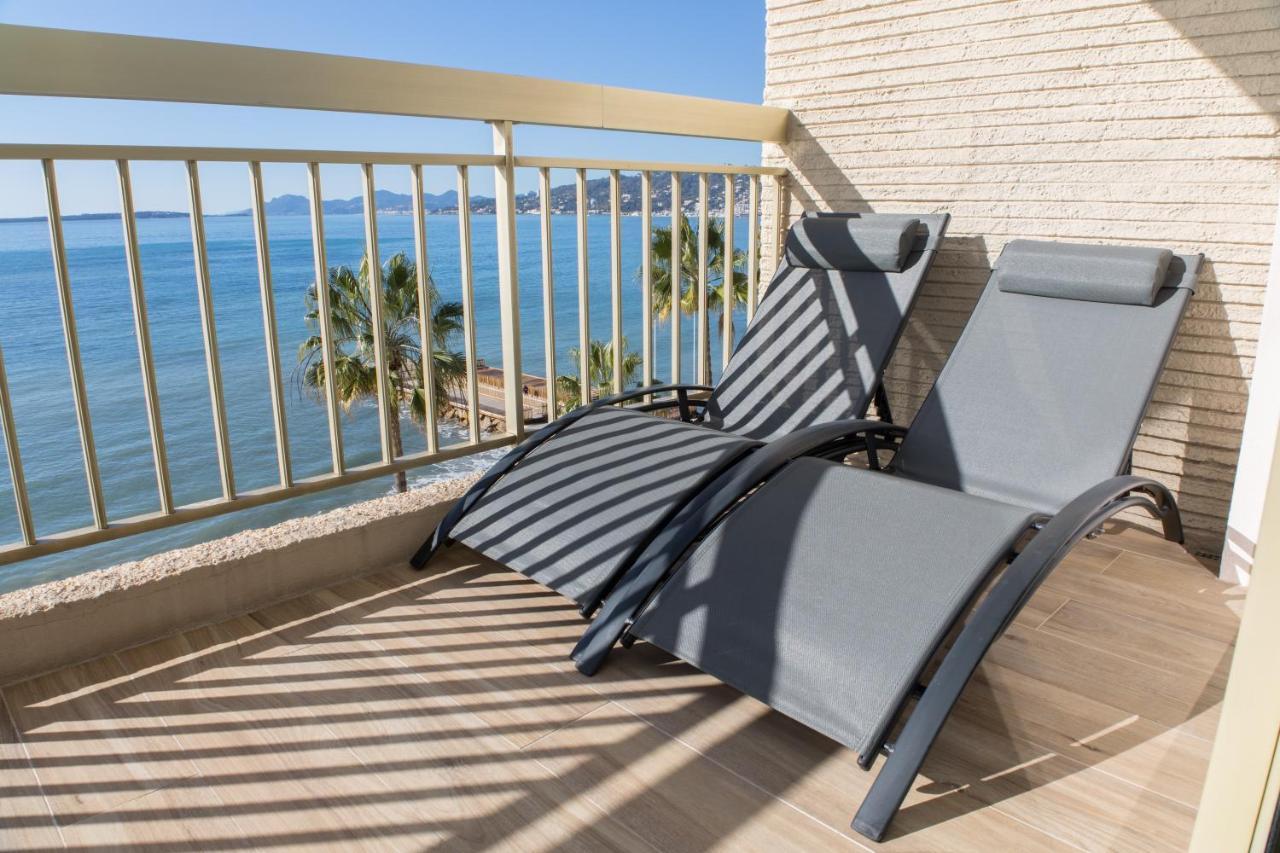 Vue Mer Panoramique, Clim, Balcon Et Plages Antibes Exteriör bild